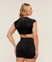 Adapt Fleck x Whitney Short Sleeve Crop Top