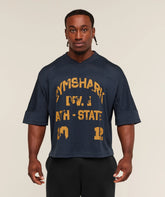 Graphic Mesh Oversized T-Shirt