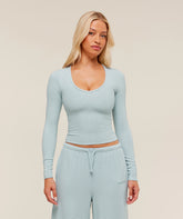 Waffle Long Sleeve Top